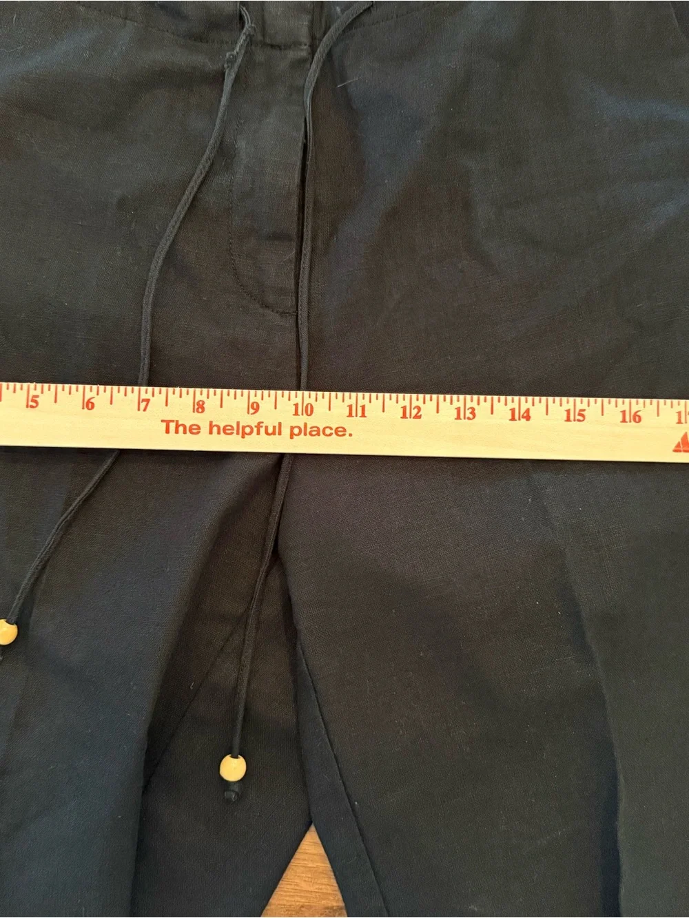 Vintage Liz Claiborne cropped wide leg pants black size medium boho style